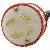 Ac Works 25ft SOOW 10/4 NEMA L16-30 30A 3-Phase 480V Industrial Rubber Extension Cord L1630PR-025